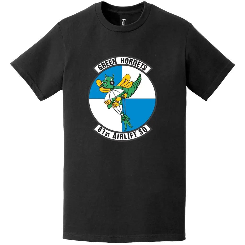 61st Airlift Squadron Logo Emblem T-Shirt Tactically Acquired   