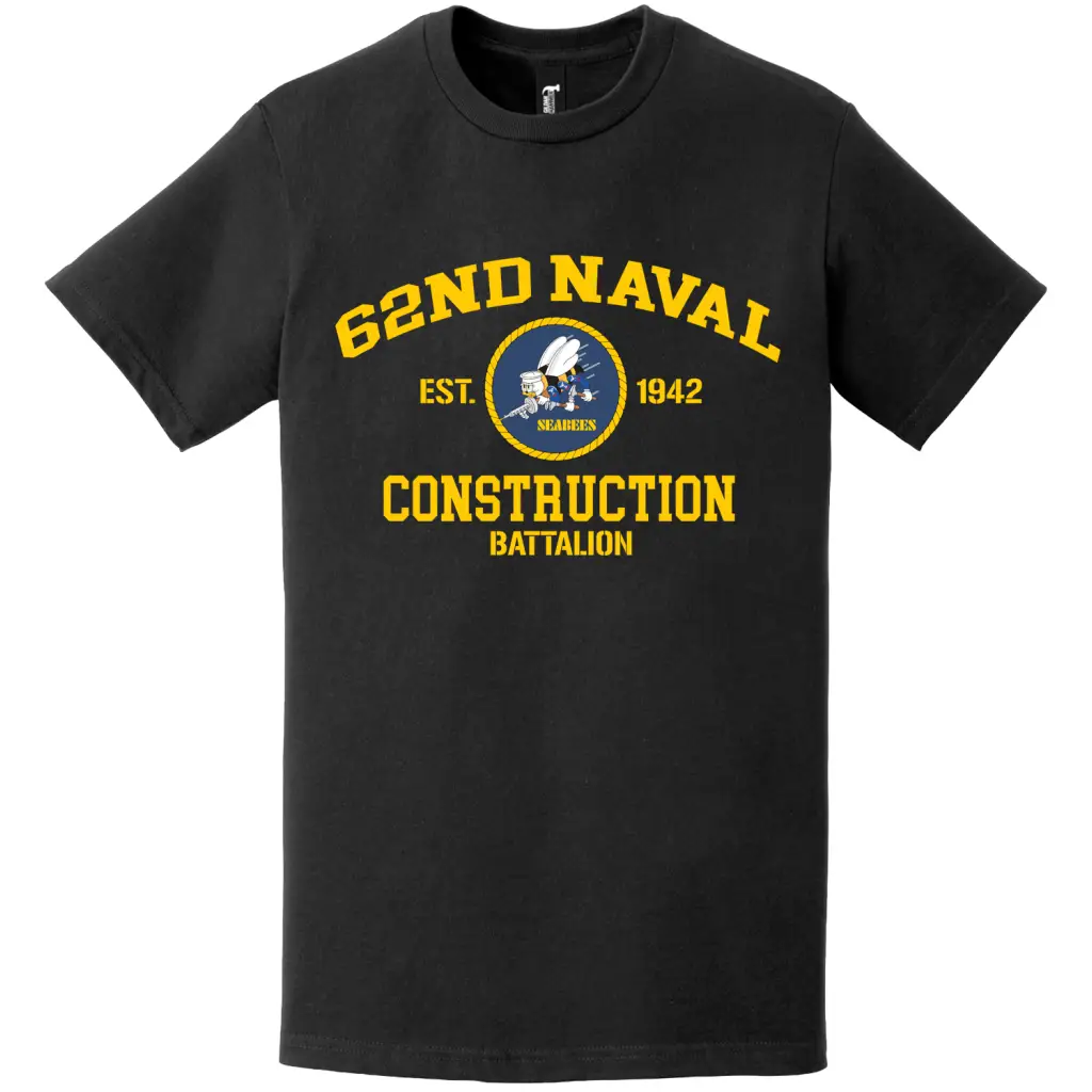 62nd Naval Construction Battalion (62nd NCB) T-Shirt Tactically Acquired   