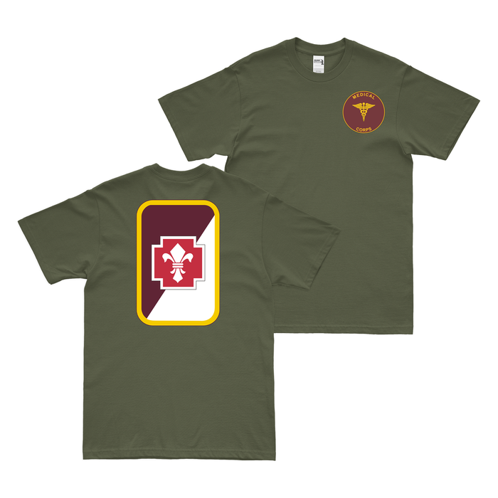 Double-Sided 62nd Medical Brigade T-Shirt Tactically Acquired Military Green Small 