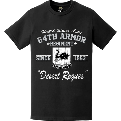 Distressed 64th Armor Regiment Since 1963 Legacy T-Shirt Tactically Acquired   
