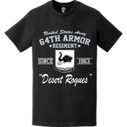 64th Armor Regiment Since 1963 U.S. Army Unit Legacy T-Shirt Tactically Acquired   