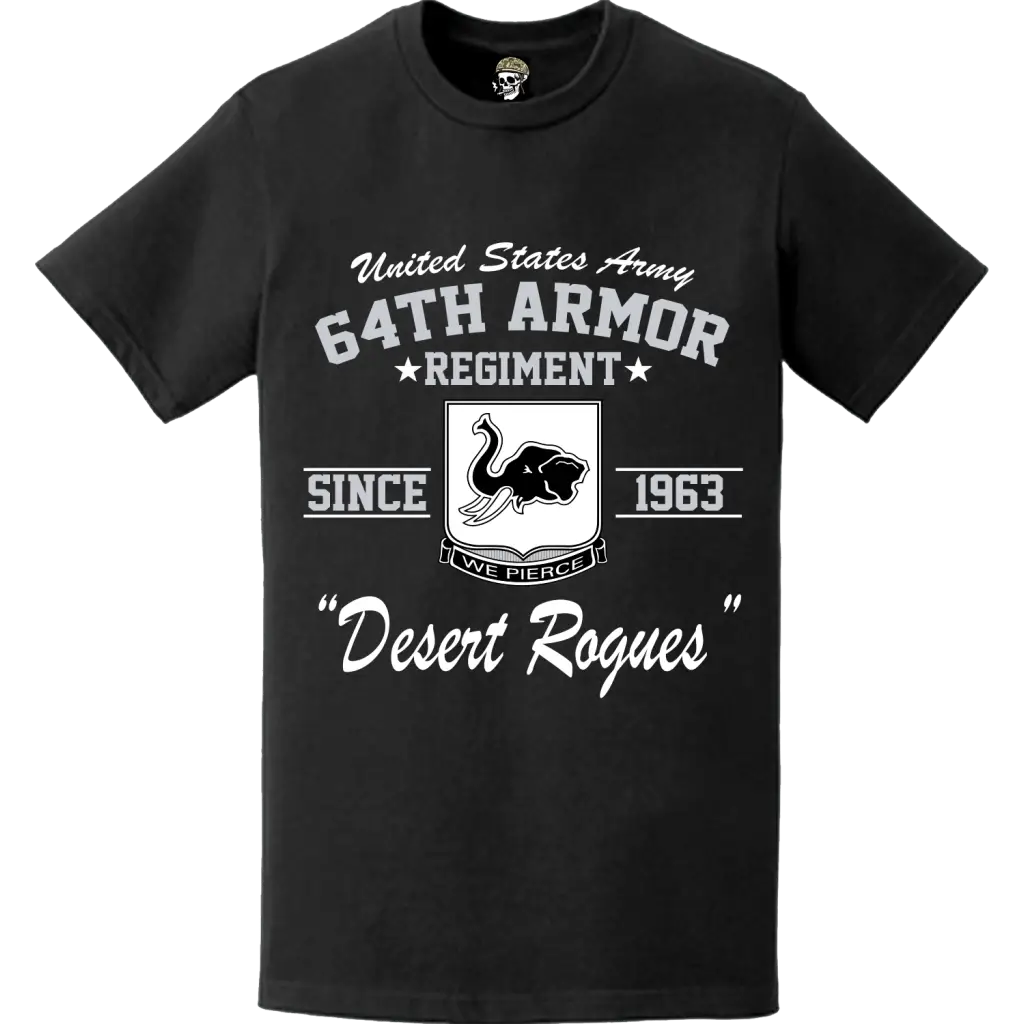 64th Armor Regiment Since 1963 U.S. Army Unit Legacy T-Shirt Tactically Acquired   