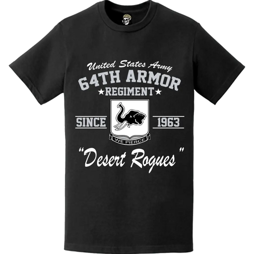64th Armor Regiment Since 1963 U.S. Army Unit Legacy T-Shirt Tactically Acquired   