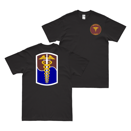 Double-Sided 65th Medical Brigade T-Shirt Tactically Acquired Black Small 