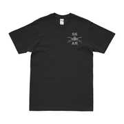 66th Armor Regiment Left Chest Branch Emblem T-Shirt Tactically Acquired Black Small 