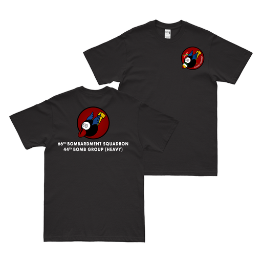 Double-Sided 66th Bomb Squadron WW2 T-Shirt Tactically Acquired Black Small 