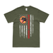 U.S. Army 66th Infantry Division American Flag T-Shirt Tactically Acquired Small Military Green 