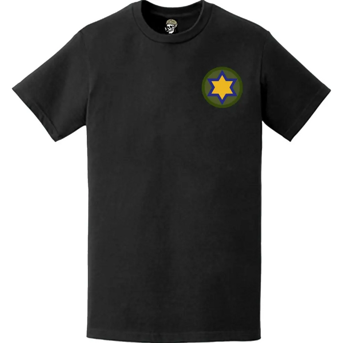 66th Cavalry Division Logo Emblem Crest Left Chest T-Shirt Tactically Acquired   