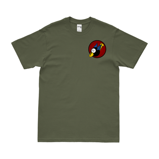 67th Bomb Squadron WW2 Left Chest Emblem T-Shirt Tactically Acquired Military Green Small 