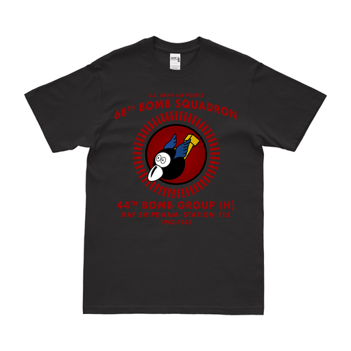 68th Bombardment Squadron WW2 Legacy T-Shirt Tactically Acquired Black Clean Small