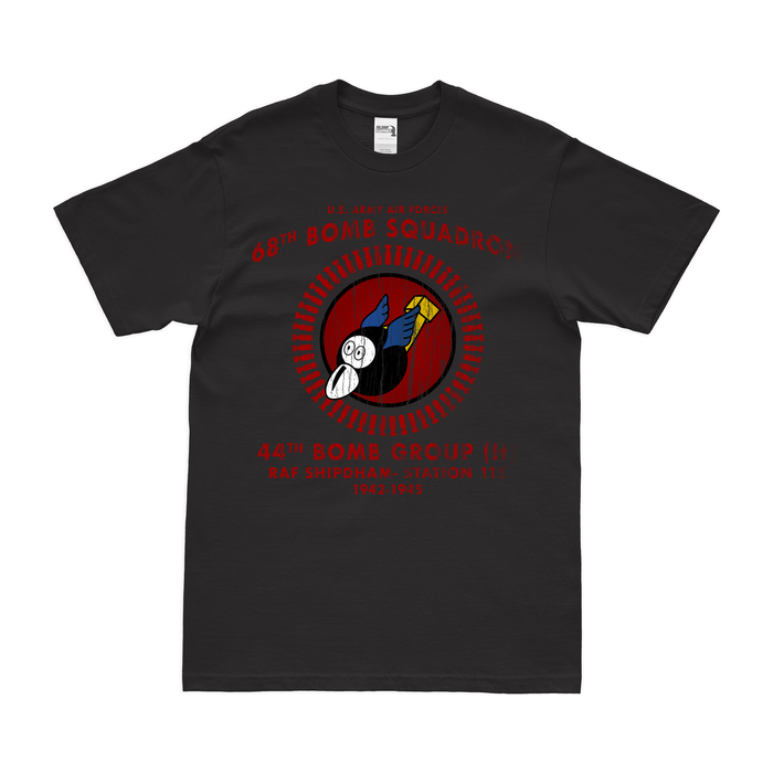 68th Bombardment Squadron WW2 Legacy T-Shirt Tactically Acquired Black Distressed Small