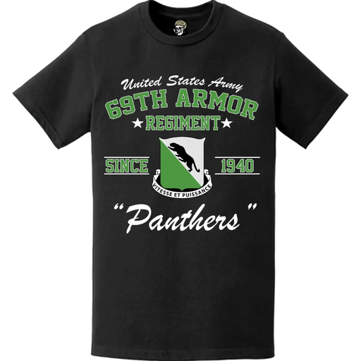 69th Armor Regiment "Panthers" Since 1940 Unit Legacy T-Shirt Tactically Acquired   