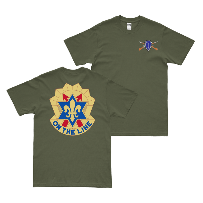 Double-Sided 6th Infantry Division T-Shirt Tactically Acquired Small Military Green 