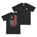 Double-Sided 6th Marine Regiment American Flag T-Shirt Tactically Acquired Black Small 