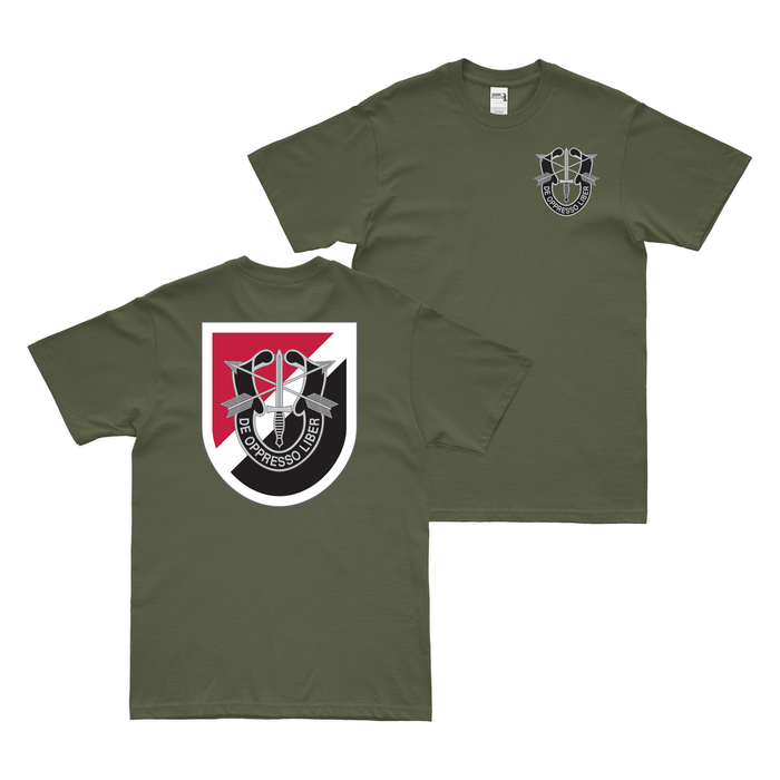 Double-Sided 6th Special Forces Group (6th SFG) Flash T-Shirt Tactically Acquired Small Military Green 