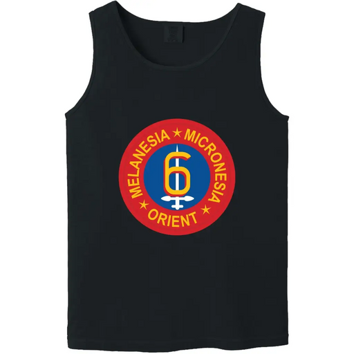 6th Marine Division Unit Logo Emblem Tank Top Tactically Acquired   