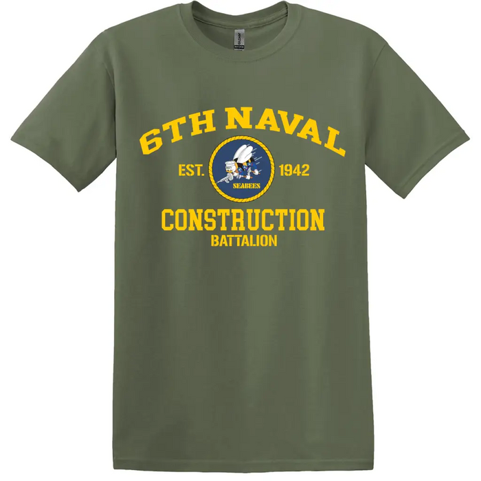 6th Naval Construction Battalion (6th NCB) WW2 Legacy T-Shirt Tactically Acquired   