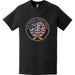 6th SFG Patriotic American Flag Circle Crest T-Shirt Tactically Acquired   