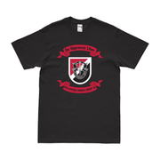 6th Special Forces Group (6th SFG) Legacy Scroll T-Shirt Tactically Acquired Black Clean Small