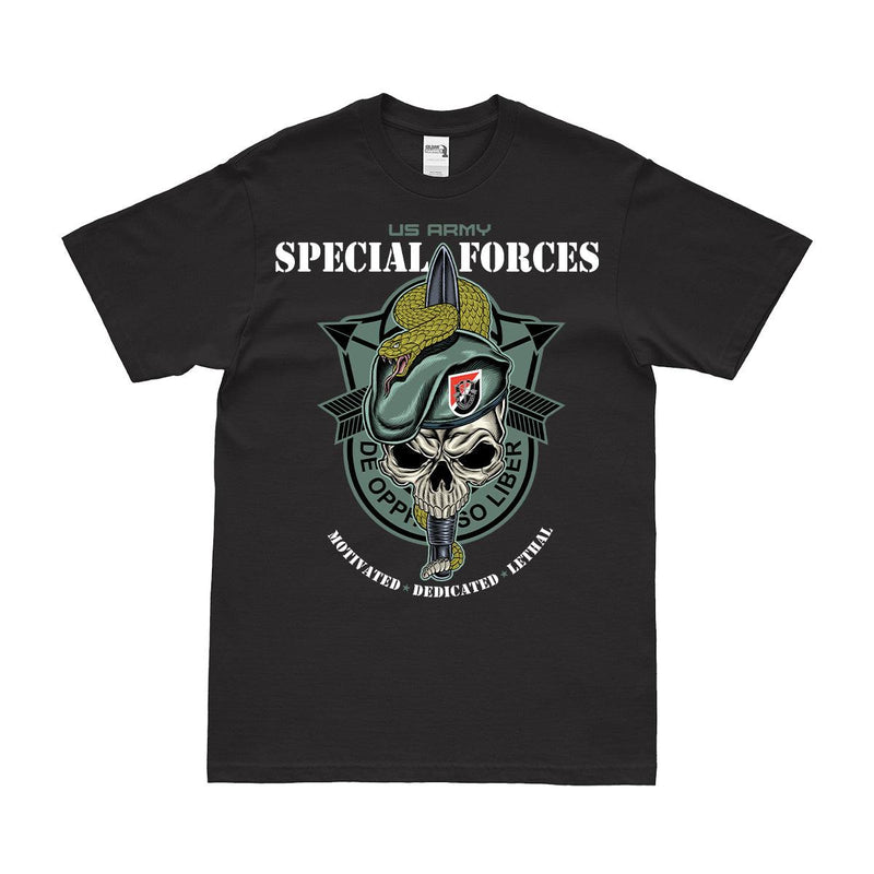 6th Special Forces Group (6th SFG) Snake Eaters Skull T-Shirt