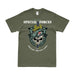 6th Special Forces Group (6th SFG) Snake Eaters Skull T-Shirt Tactically Acquired Small Military Green 