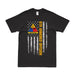 6th Armored Division "Super Sixth" American Flag T-Shirt Tactically Acquired Small Black 