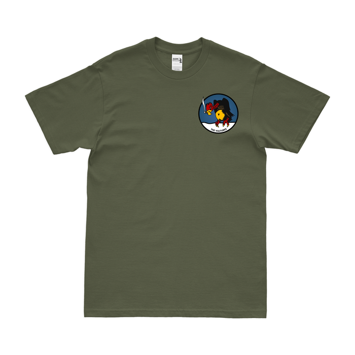 704th Bomb Squadron WW2 Left Chest Emblem T-Shirt Tactically Acquired Military Green Small 