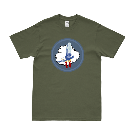 70th Bombardment Squadron WW2 AAF T-Shirt Tactically Acquired Military Green Clean Small