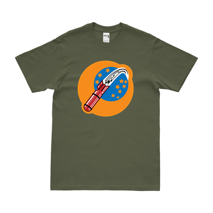710th Bombardment Squadron WW2 AAF T-Shirt Tactically Acquired Military Green Clean Small
