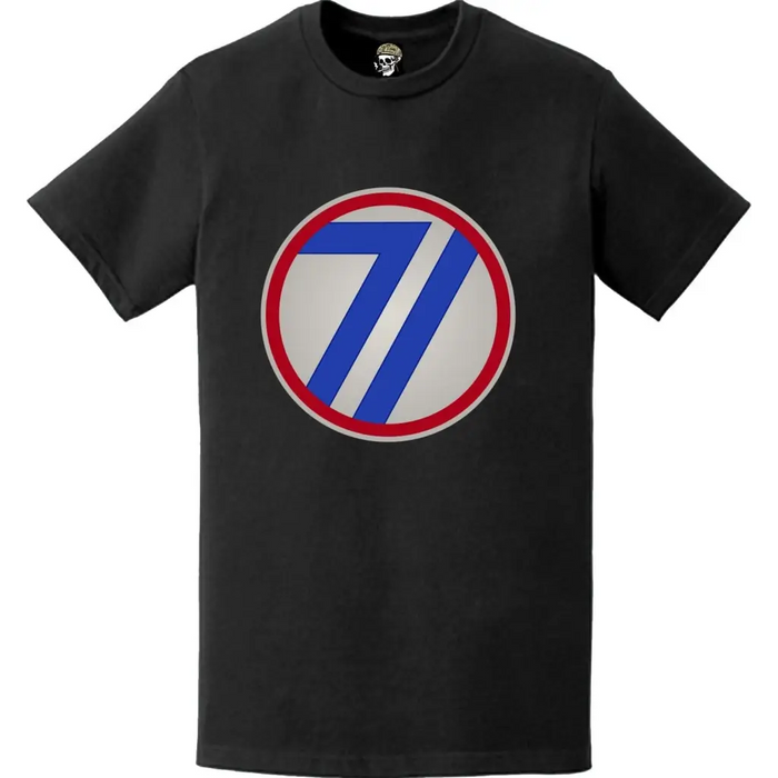 71st Infantry Division (71st ID) SSI Logo Crest Emblem T-Shirt Tactically Acquired   