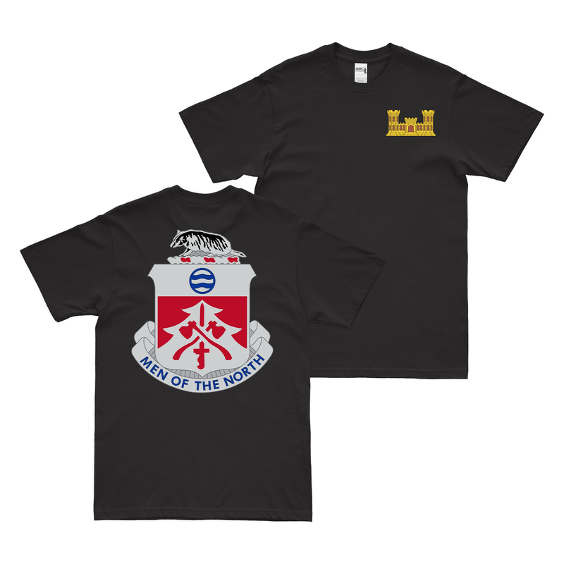 Double-Sided U.S. Army 724th Engineer Battalion T-Shirt