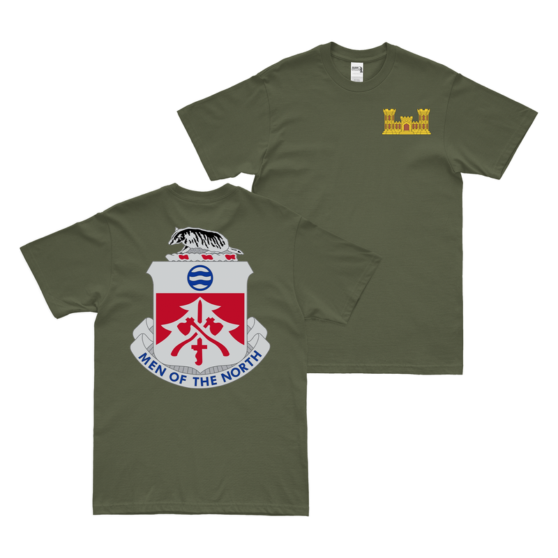 Double-Sided U.S. Army 724th Engineer Battalion T-Shirt
