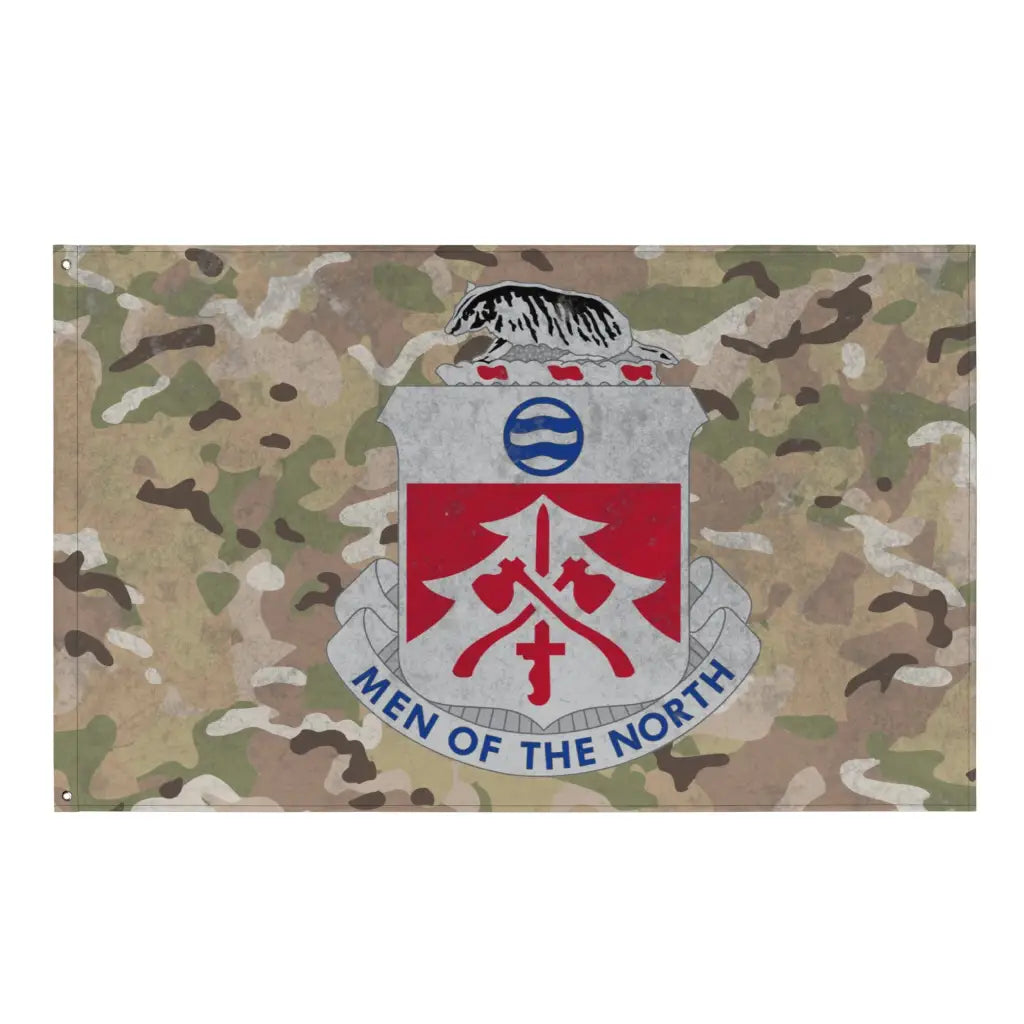 724th Engineer Battalion Indoor Wall Flag Tactically Acquired Default Title  
