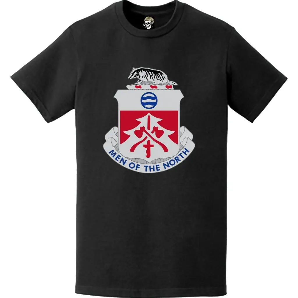 724th Engineer Battalion Logo Emblem T-Shirt Tactically Acquired   