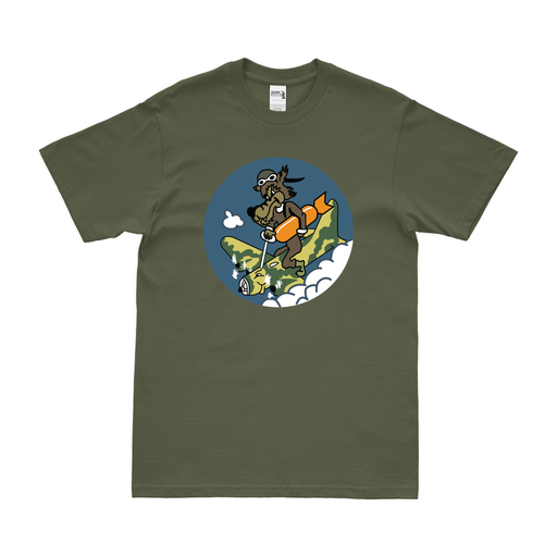 729th Bombardment Squadron WW2 AAF T-Shirt Tactically Acquired Military Green Clean Small