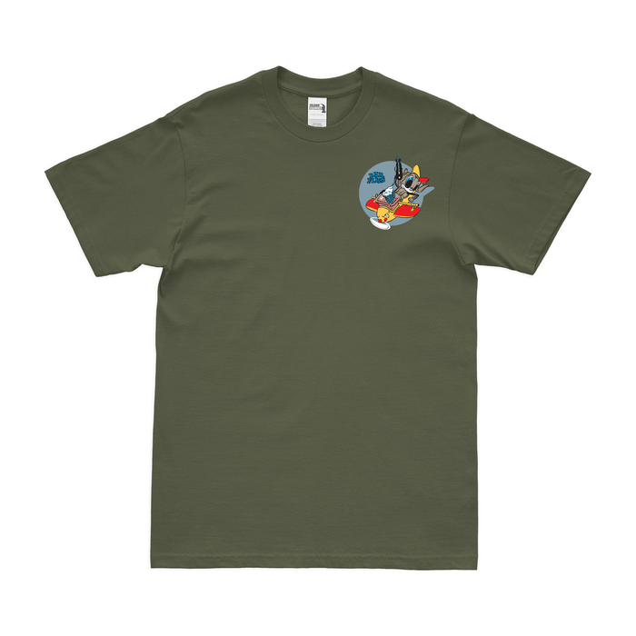 73rd Bombardment Squadron Left Chest Emblem T-Shirt Tactically Acquired Military Green Small 