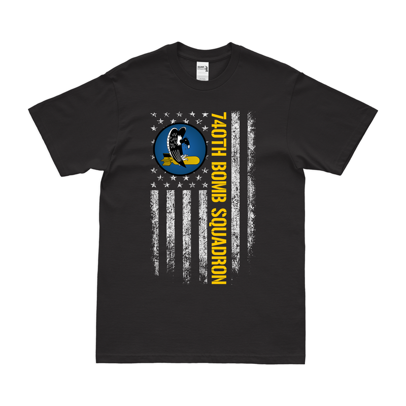 740th Bomb Squadron American Flag T-Shirt