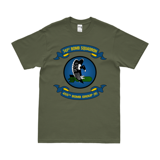 741st Bomb Squadron WW2 Legacy Scroll T-Shirt Tactically Acquired Military Green Small 