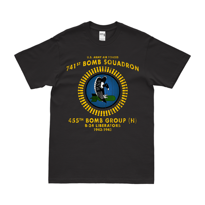 741st Bombardment Squadron WW2 Legacy T-Shirt Tactically Acquired Black Distressed Small