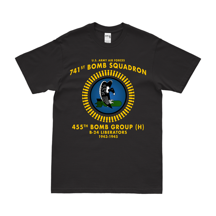 741st Bombardment Squadron WW2 Legacy T-Shirt Tactically Acquired Black Clean Small