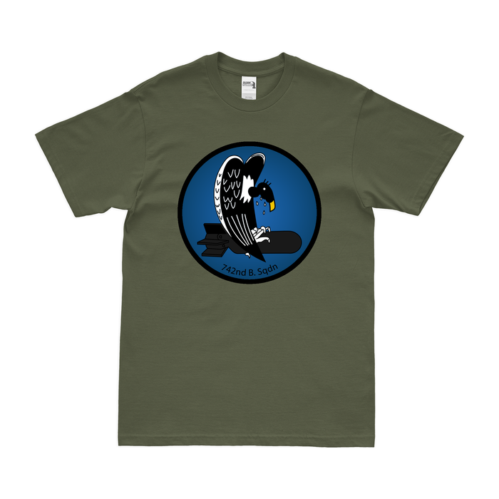 742nd Bombardment Squadron WW2 USAAF T-Shirt Tactically Acquired Military Green Clean Small