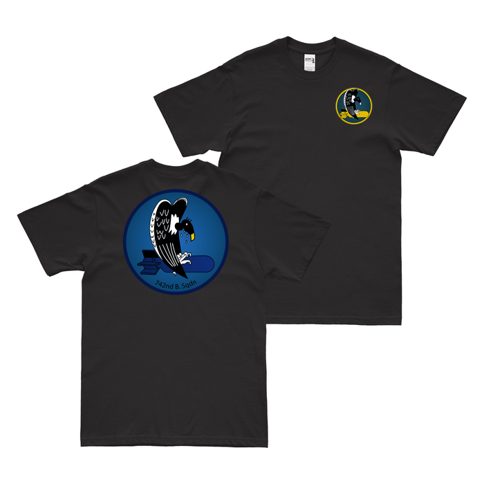 Double-Sided 742nd Bomb Squadron 455th BG T-Shirt Tactically Acquired   