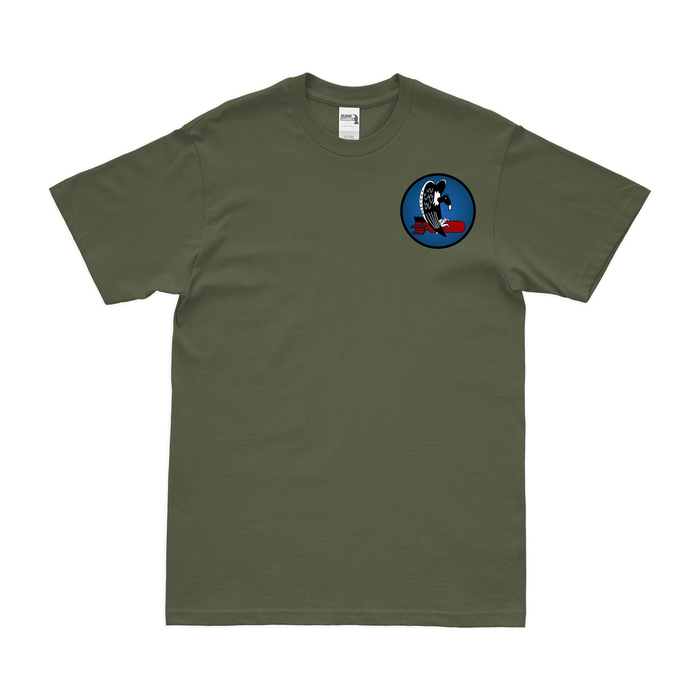 743rd Bomb Squadron WW2 Left Chest Emblem T-Shirt Tactically Acquired Military Green Small 