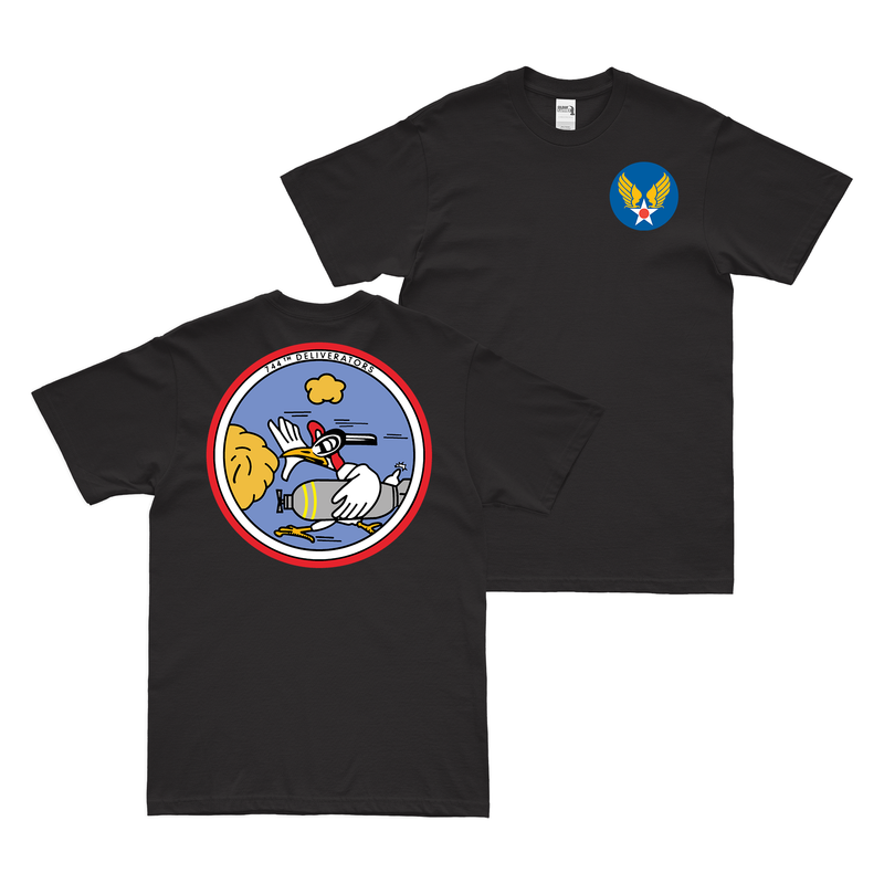 Double-Sided 744th Bombardment Squadron WW2 T-Shirt