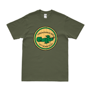 745th Bombardment Squadron USAAF WW2 T-Shirt Tactically Acquired Military Green Distressed Small
