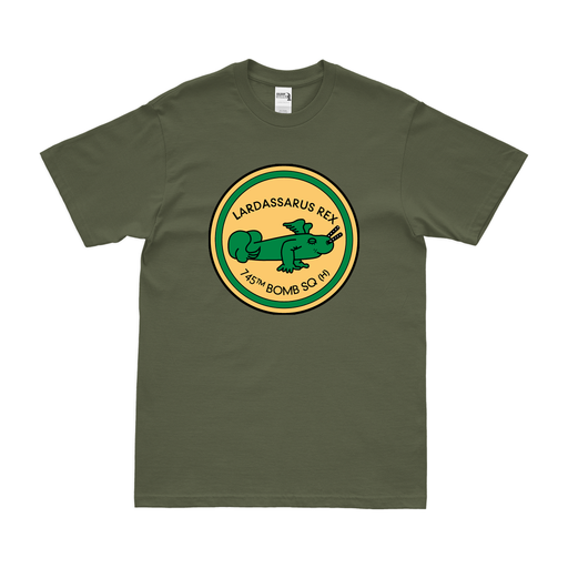 745th Bombardment Squadron USAAF WW2 T-Shirt Tactically Acquired Military Green Clean Small