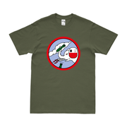 747th Bombardment Squadron USAAF WW2 T-Shirt Tactically Acquired Military Green Clean Small