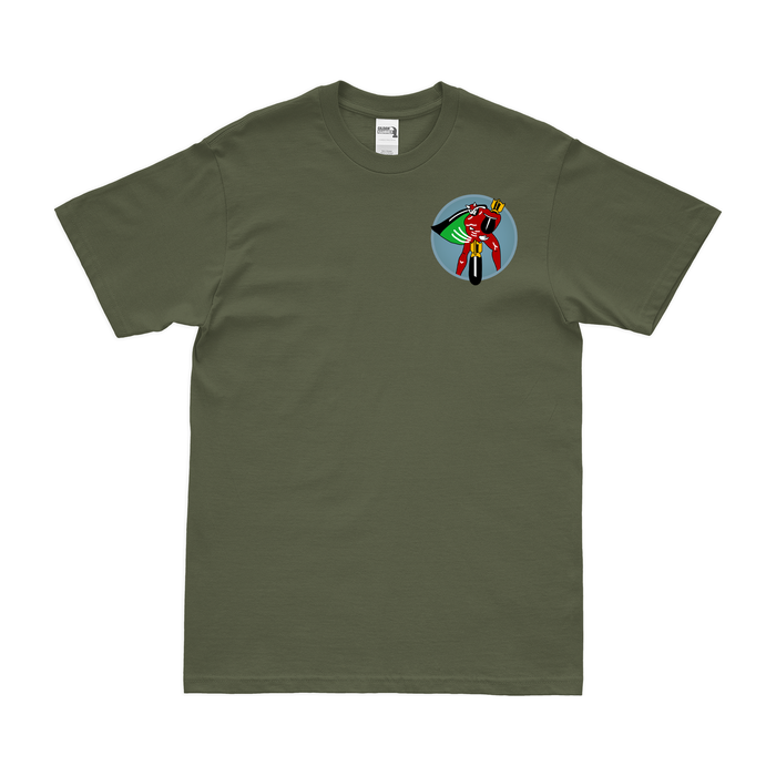 749th Bomb Squadron WW2 Left Chest Emblem T-Shirt Tactically Acquired Military Green Small 