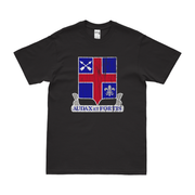 U.S. Army 74th Infantry Regiment Unit Logo Emblem T-Shirt Tactically Acquired Black Distressed Small