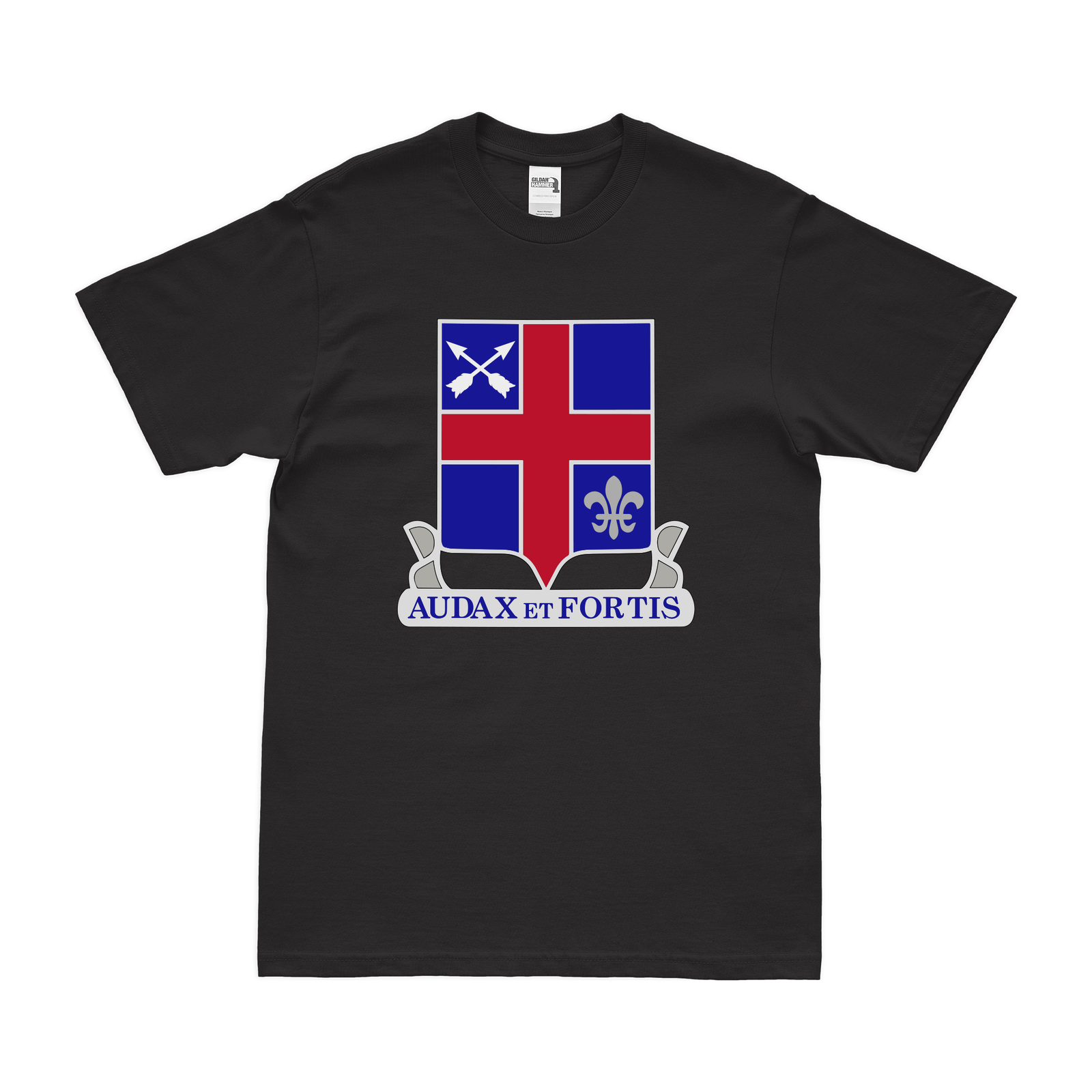 U.S. Army 74th Infantry Regiment Unit Logo Emblem T-Shirt Tactically Acquired Black Clean Small